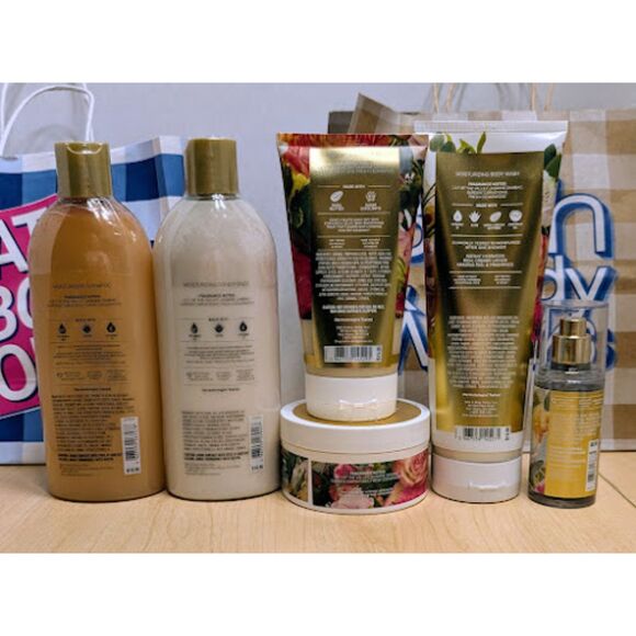 Bath & Body Works Brightest Bloom Hair Care + Body Care + FFM Bundle Set of 6 - Picture 2 of 4